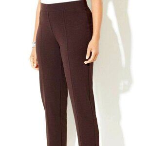 Catherine's Brown Crepe Knit pants- 5XWP (Petite)- NWT